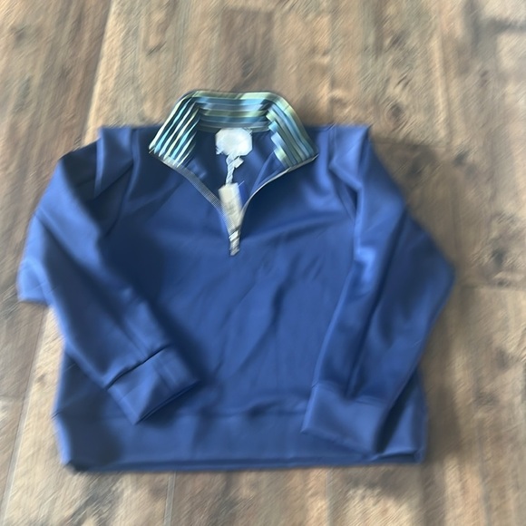 Addison Bay Mock Collar Quarter Zip Long Sleeve Poplar Pullover Sweater Size XL - Picture 10 of 12